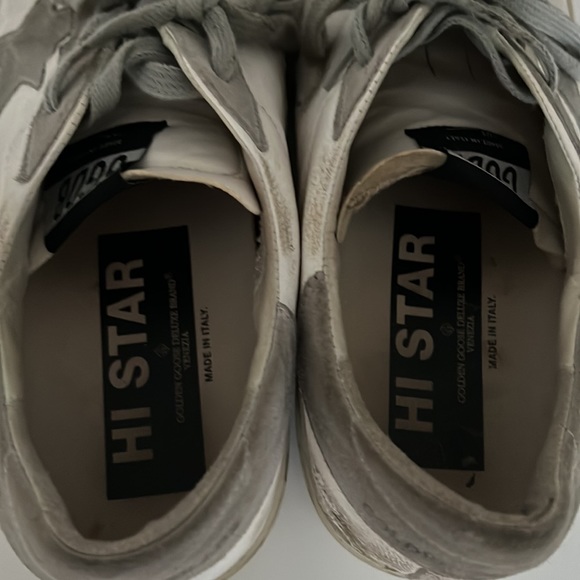 Golden Goose Hi Star 41 grey suede and white leather - Picture 4 of 7